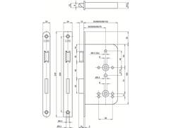 LIPS WC badkamerslot RVS 2486-17T24 60 MM