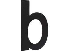 Oxloc Huisletter B zwart rvs