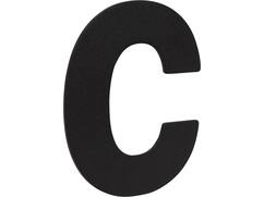 Oxloc Huisletter C zwart rvs