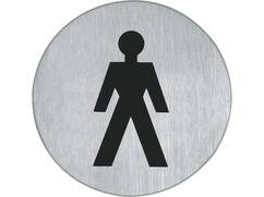 Oxloc Pictogram RVS herentoilet 75 mm