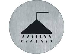 Oxloc Pictogram RVS doucheruimte 75 mm