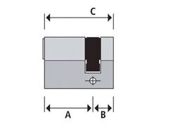 ABUS Profielcilinder enkel op nummer BJ20027 10-30