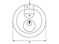 DX Discusslot verschillendsluitend 70MM