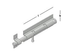 GB Universeelgrendel verzinkt 175 MM