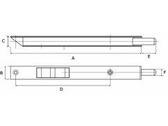DX Kantschuif blank verzinkt ksb-22020sbv 220X20 MM