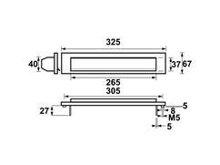 Briefplaat aluminium F1