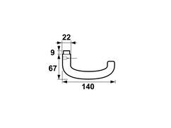 AXA Deurkruk gatdeel F1 C