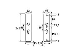 Axa VH langschild ovaal F1 PC 55