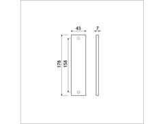 AMI Kortschild geheel blind F1 GEGOTEN 178/43