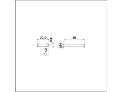 AMI Patentboutset compleet 2X SCHROEF/2X HULS M4X38