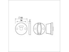 AMI WC rond rozet RH F1 NO 3 8 MM