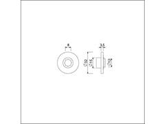 Ami Rood/wit plaatje 5 stuks 8 MM