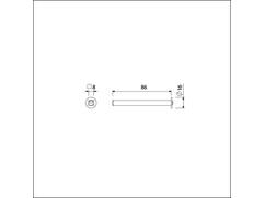 Ami Wisselstift met aanslag extra lang 8X86 MM