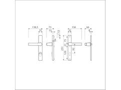 AMI VH garnituur kruk/kruk met kerntrek F1 VHB 251/37 - 379 KT