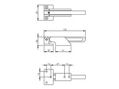 Intersteel Kierstandhouder naar binnendraaiend RVS Croy