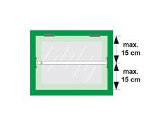 AXA Barrierestang universeel wit SKG* V3 IDD 60-110 CM