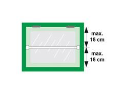 AXA Barrierestang RVS SKG* V2 ODD 95 CM