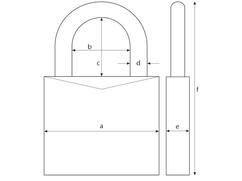 Abus Hangslot met stofkap H70IB/35 B/DFNLI