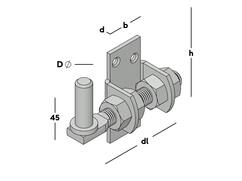 GB Plaatduim verstelbaar 125MM M16