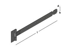 GB Kruisheng licht zwart 400MM