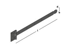 GB Kruisheng zwaar zwart 600MM