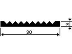 ALUART Slijtstrip 6 METER 30X3