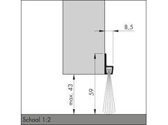 ELLEN Tochtborstel met haar IBS 60 300 CM