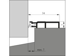 ELLEN tochtprofiel opbouw acryl ARP 5 300 CM