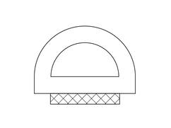 ELLEN Tochtband wit 750 CM