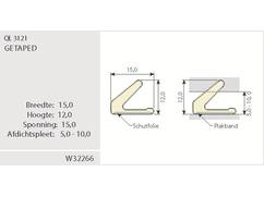 Q-LON Tochtstrip zelfklevend zwart 3121 (12X15MM) 25 METER