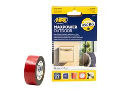 HPX Max Power Outdoor bevestigingstape zwart 25MM X 1,5 20st