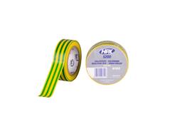HPX PVC isolatietape geel/groen 19MM X 10M 200st