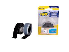 HPX Zip fix klittenband (haak+lus) zwart 2 X 20MM X 10st