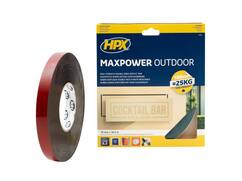 HPX Max power outdoor bevestigingstape zwart 19 MM X16M