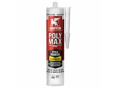 GRIFFON Montagelijm Polymax crystal clear PRO POWER EXPRESS 300 GRAM
