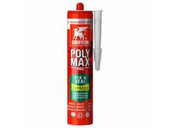 GRIFFON Montagelijm Polymax transparant grijs FIX & SEAL EXPRESS 300 GRAM
