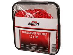 Kelfort Aanhangwagennet rood polyester 45x45 mm 2.5X4.0 meter