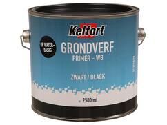Kelfort Grondverf zwart waterbasis 2500 ml