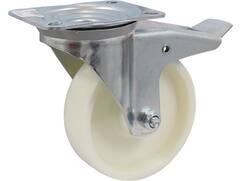KELFORT Zwenkwiel met rem wit 250 KG 150 MM