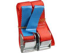Kelfort Spanband rood met klemgesp 25 mm X1,0 meter