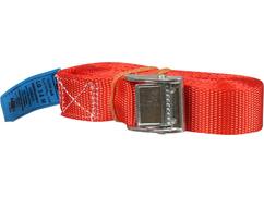 Kelfort Spanband rood met klemgesp 25 mm X3.5 meter