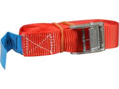 Kelfort Spanband rood met klemgesp 25 mm X3.5 meter