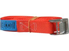 Kelfort Spanband rood met klemgesp 25 mm X4.0 meter