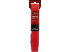 Kelfort Spanband rood met klemgesp en D-ring 25 mm X6,0 meter