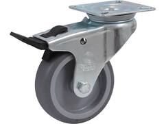KELFORT Zwenkwiel met plaat en rem 60 KG 75 MM
