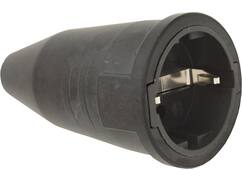 KELFORT Contrasteker rubber zwart 16A/250V