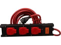 Kelfort Contactblok nylon met kabel H07M-F 3delig 5M 3X2,5