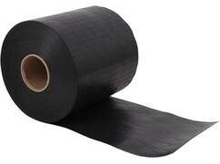 Kelfort DPC slabbenfolie zwart 300MU 25cm x 50m