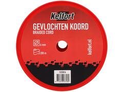 Kelfort Koord gevlochten wit 6 MM