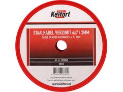 Kelfort Staalkabel geg 6x7 2 MM 200 meter
